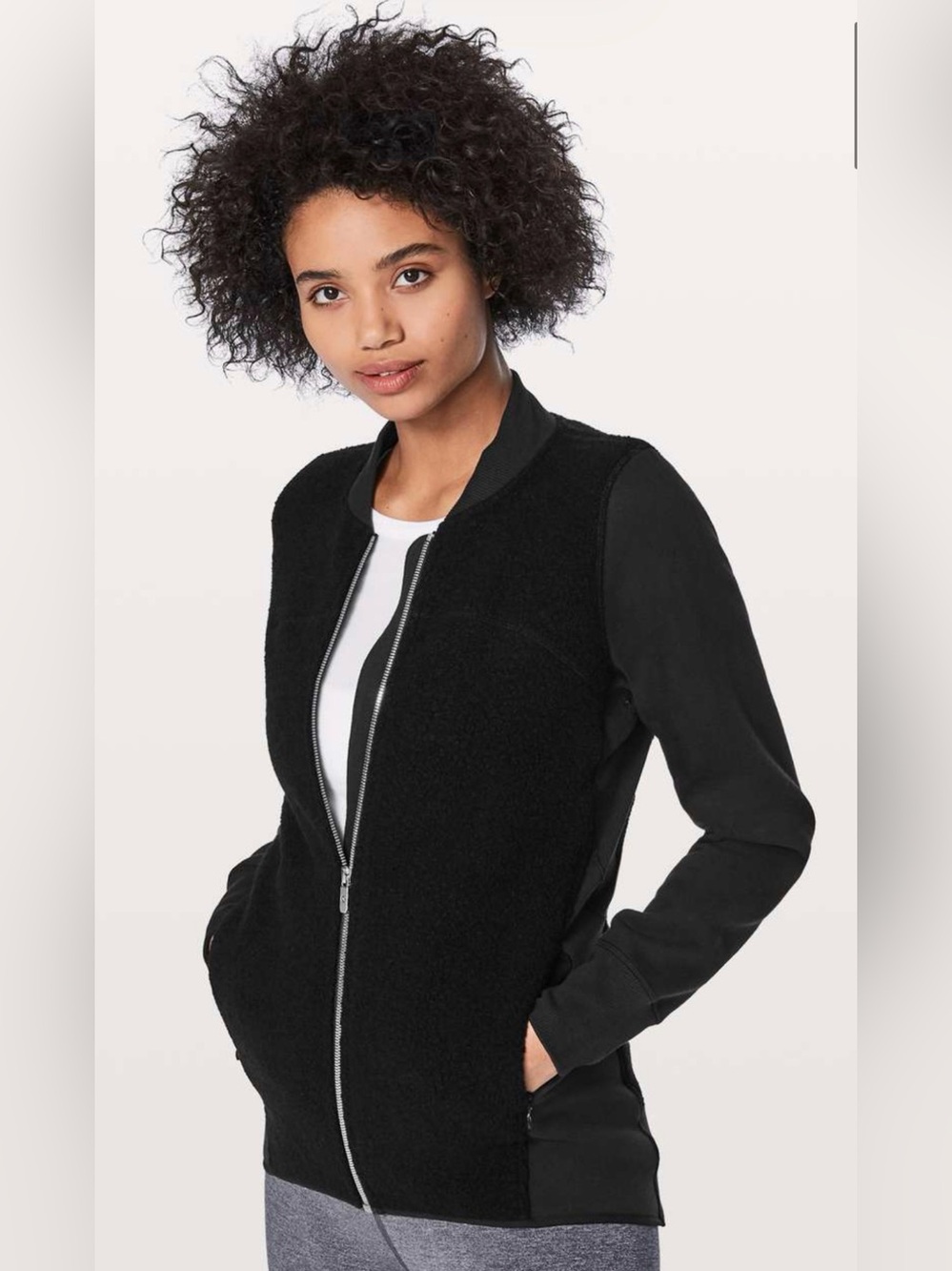 Lululemon Stand Out Sherpa Jacket Black Size 6